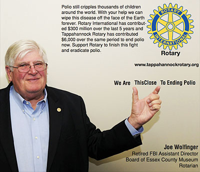 rotary end polio now campaign joe wolfinger