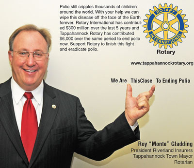 rotary end polio now campaign monte gladding