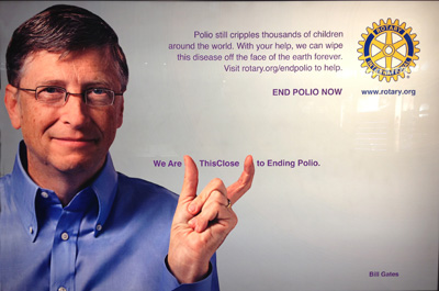 rotary end polio now campaign bill gates