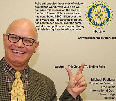 rotary end polio now campaign michael faulkner